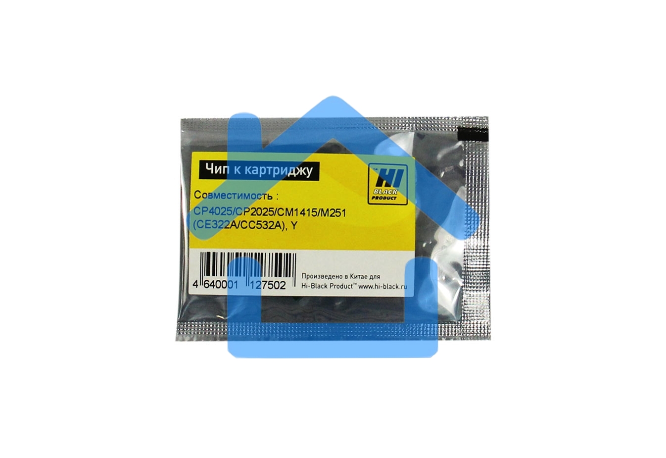Чип Hi-Black к картриджу HP CLJ CP4025/CP1025/CM2320/CP3525 new, Y