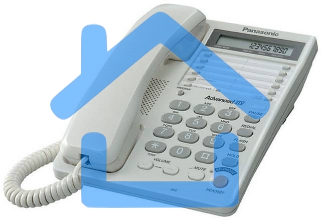 Телефон проводной Panasonic KX-TS2365RUW белый 16-зн ЖКД, однокноп.набор 20 ном., автодозвон, спикерфон