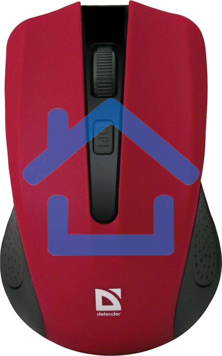Мышь беспроводная Defender Accura MM-935 красный, 1600 dpi, радиоканал, USB, кнопки - 4