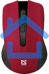 Мышь беспроводная Defender Accura MM-935 красный, 1600 dpi, радиоканал, USB, кнопки - 4