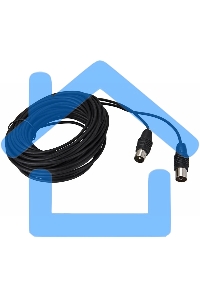 ВЧ кабель Rexant, ТВ гнездо - ТВ штекер, длина 3 метра, чeрный