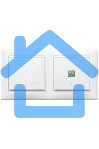 Рамка Valena - Белая - двухместная Legrand 774452