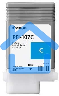 Картридж струйный Canon PFI-107C (6706B001) голубой (130 мл) для Canon iP F680/685/780/785