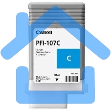 Картридж струйный Canon PFI-107C (6706B001) голубой (130 мл) для Canon iP F680/685/780/785