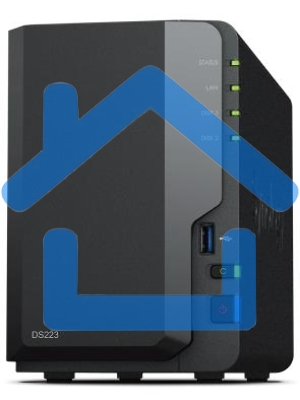 СХД настольное исполнение SYNOLOGY 2BAY NO HDD DS223