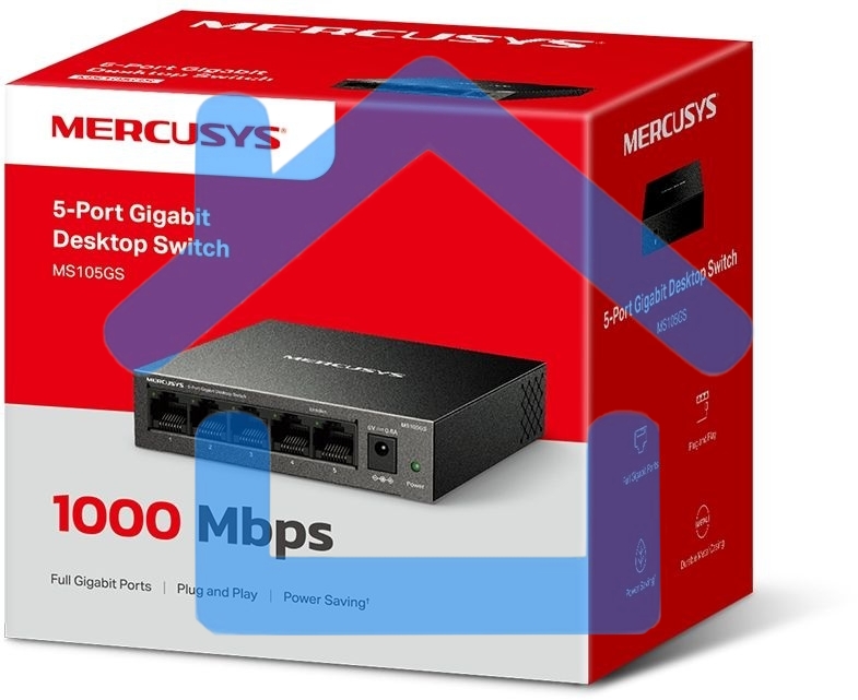 Настольный коммутатор Mercusys MS105GS с 5 гигабитными портам