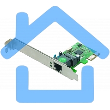 Сетевой адаптер Ethernet Gembird NIC-GX1 1000/100/10, PCI-express, чипсет RTL8111C
