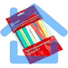 Термоусаживаемая трубка EKF tut-n-8 ТУТ 8/4 набор:7 цветов по 3шт. 100мм. EKF PROxima