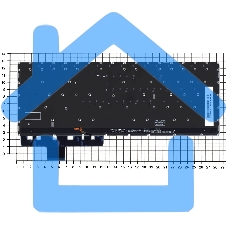 Клавиатура для ноутбука Asus ZenBook Pro UX450F черная с подсветкой