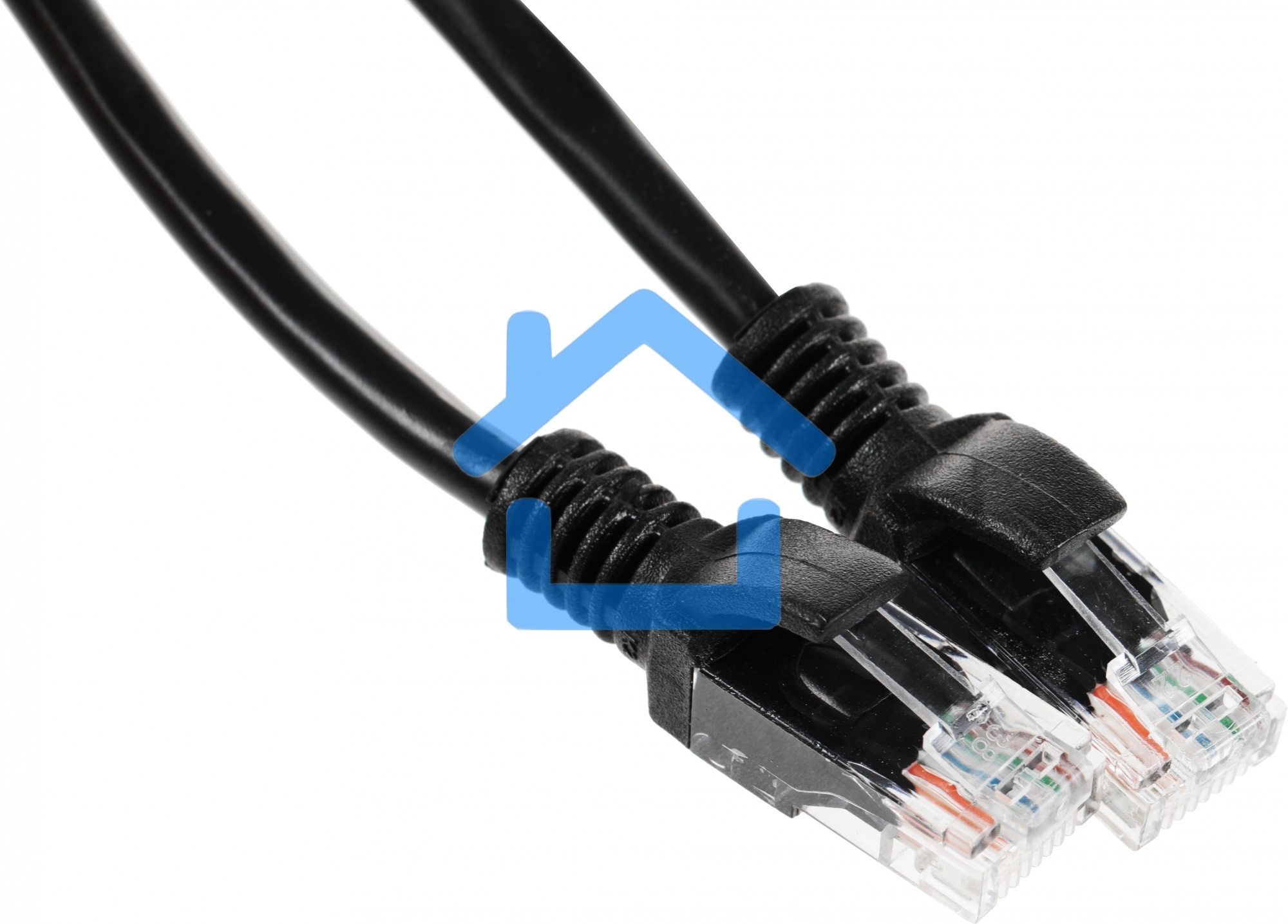 Патч-корд UTP Cablexpert PP12-3M/BK 5e, 3м, литой, многожильный черный