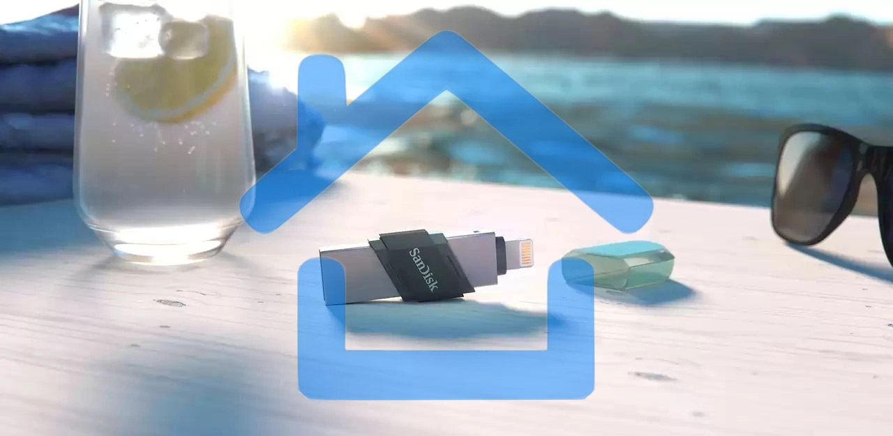 Флешка USB Sandisk 256 Gb iXpand Flip SDIX90N-256G-GN6NE USB3.1 зеленый/серебристый