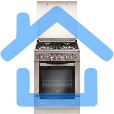 Плита комбинированная Gefest ПГЭ 6102-03 0027 серый, конфорок 4 шт, духовка 55 л, 60 см x 85 см x 60 см