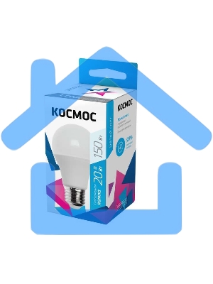 Лампа светодиодная LED BASIC A65/A60 20Вт 220В E27 4500К Космос LkecLED20wA60E2745/LkecLED20wA65E2745