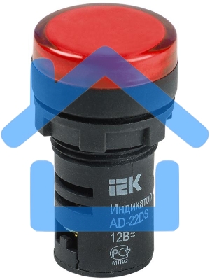 Арматура светосигнальная AD-22DS 12В AC/DC красн. ИЭК BLS10-ADDS-012-K04