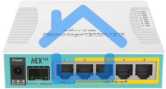 Маршрутизатор 10/100/1000M 5PORT HEX POE RB960PGS MIKROTIK