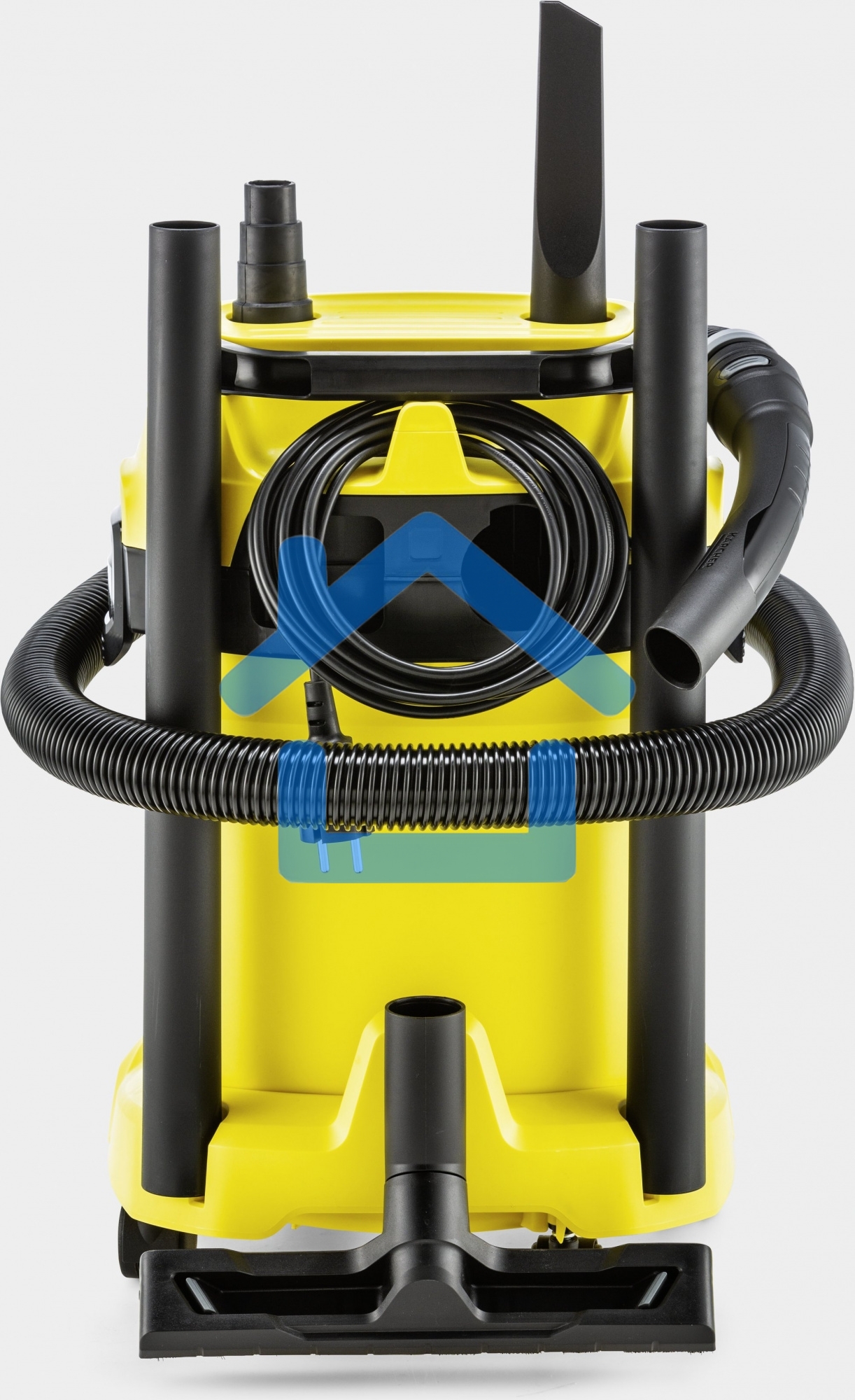 Строительный пылесос Karcher WD 3 P V-17/4/20 желтый, 1000 Вт, уборка сухая/сбор воды, пылесборник мешок/контейнер, 17 л