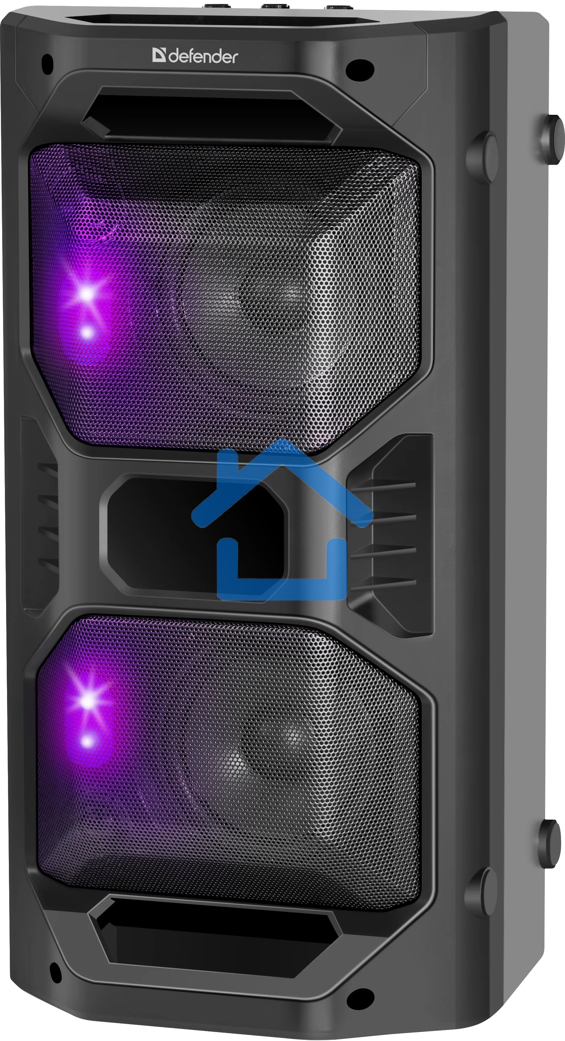 Портативная акустика Defender Rage 50 Вт Light/BT/FM/USB/LED/TWS черный