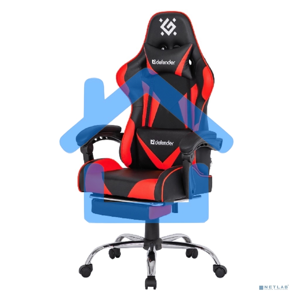 Кресло игровое Defender PILOT RED/BLACK