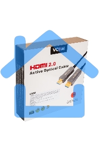 Активный оптический кабель HDMI 19M/M,ver. 2.0, 4K@60 Hz 20m VCOM