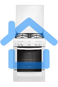 Плита газовая Gefest ПГ 6100-01 белый, конфорок 4 шт, духовка 52 л, 60 см x 85 см x 60 см