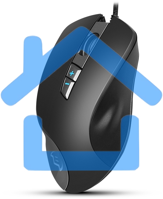 Мышь проводная SVEN RX-G970 черный, 4000 dpi, USB, кнопки - 7