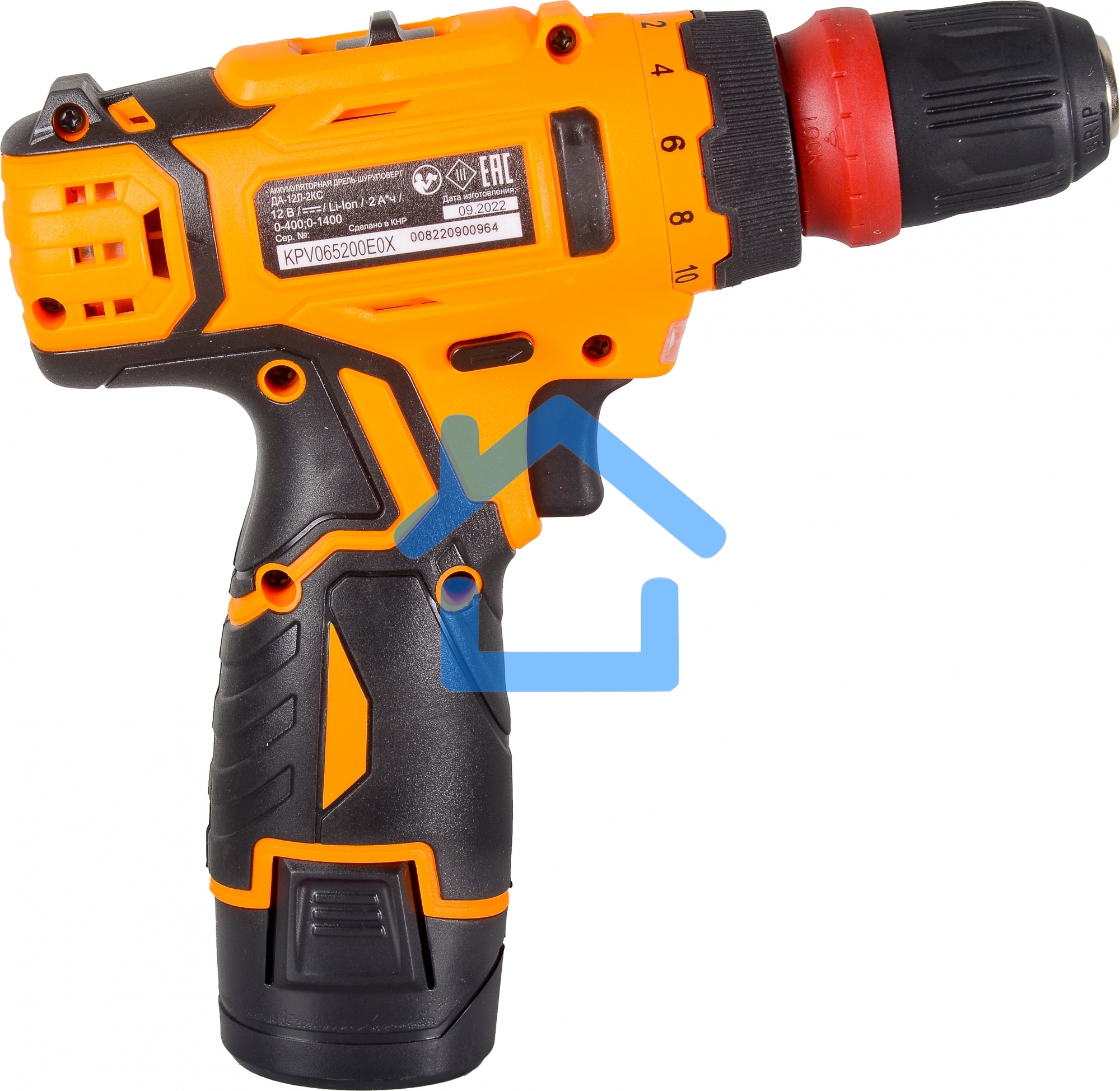 Дрель-шуруповерт Вихрь ДА-12Л-2КC 72/14/33, Аккумуляторная, 12В, 2 АКБ, Кейс