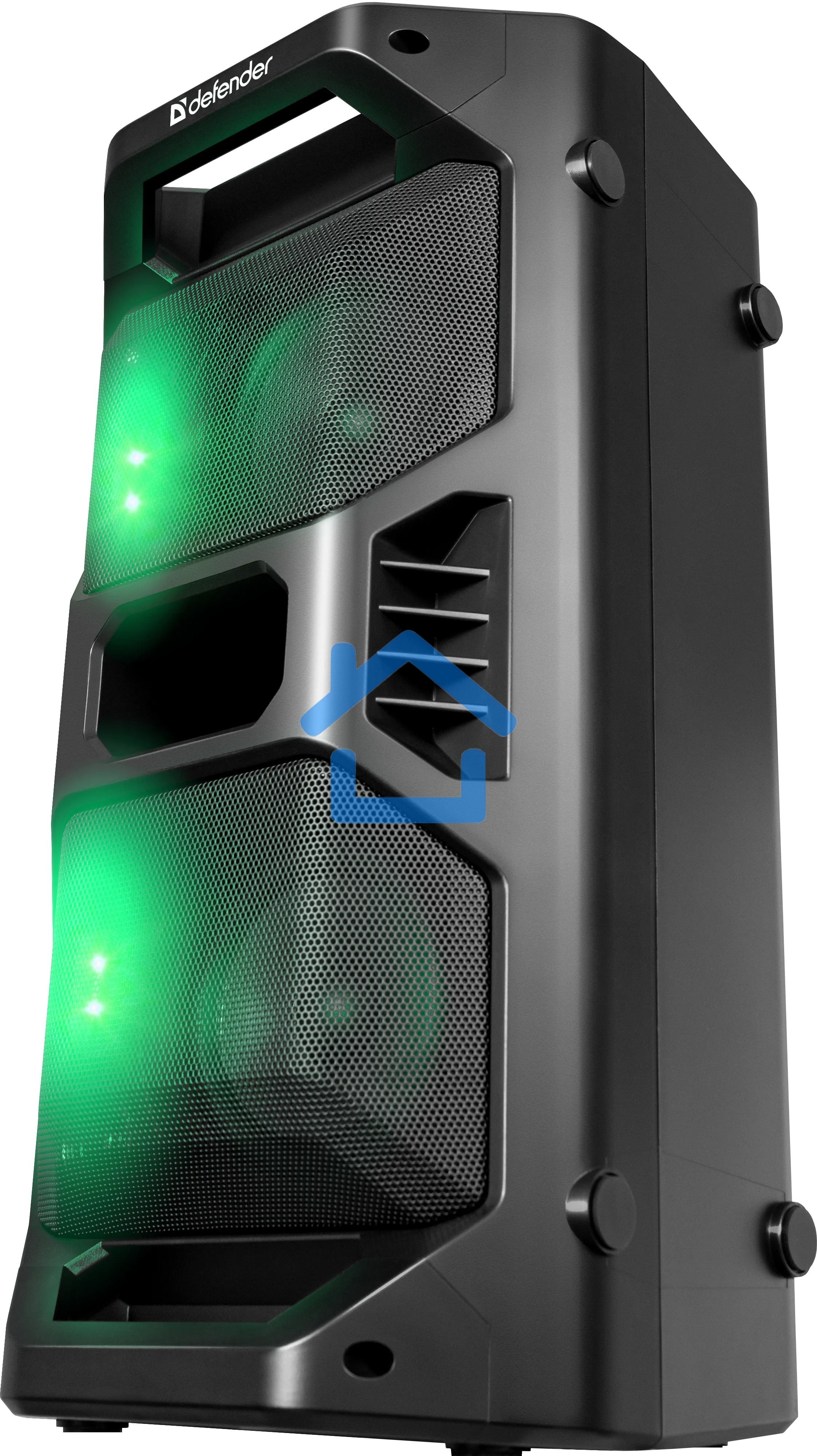 Портативная акустика Defender Rage 50 Вт Light/BT/FM/USB/LED/TWS черный