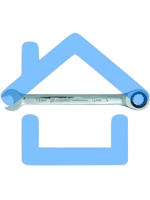 Ключ Matrix комбинированный трещоточный 13мм CrV зеркальный хром professional