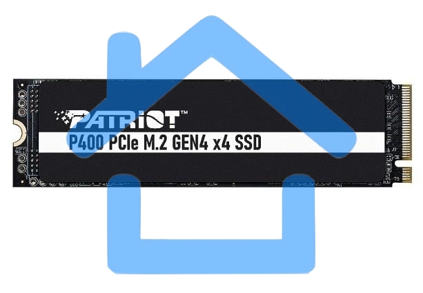 Накопитель SSD Patriot P400, 1Tb, PCIe 4.0 x4, M.2 2280, NVMe, R/W 5000/4800, с радиатором