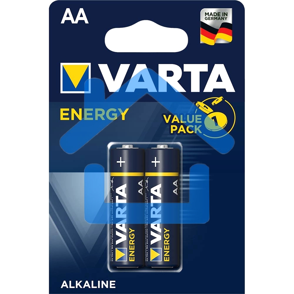 Батарейка Varta ENERGY LR6 AA BL2 Alkaline 1.5V (4106) (2/40/200) (2 шт.)