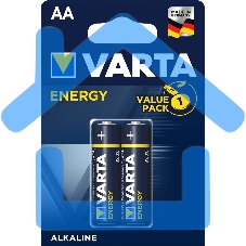 Батарейка Varta ENERGY LR6 AA BL2 Alkaline 1.5V (4106) (2/40/200) (2 шт.)
