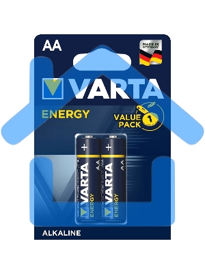 Батарейка Varta ENERGY LR6 AA BL2 Alkaline 1.5V (4106) (2/40/200) (2 шт.)