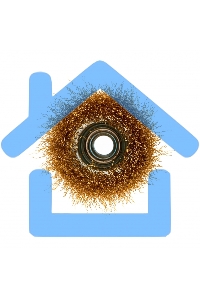 Щетка Matrix для УШМ, 75 мм, М14, 