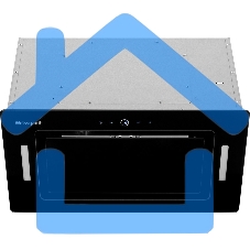 Вытяжка встраиваемая Weissgauff Aura 850 BL черный, 52 см, 850 куб. м/ч, 49 дБ