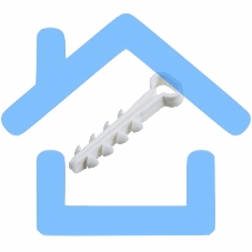 Дюбель-хомут нейлоновый прямоугольный Rexant 5-8 мм, белый, упаковка 100 шт.