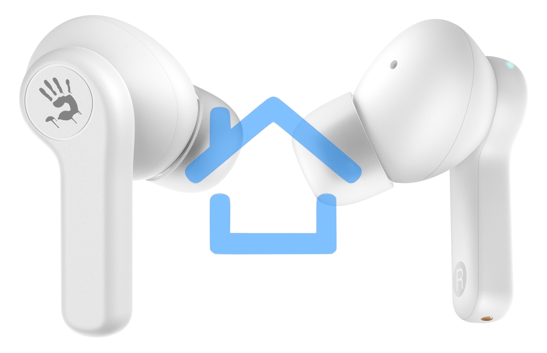 Гарнитура вкладыши A4Tech Bloody M30 белый BT