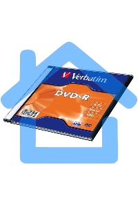 Диск DVD-R Verbatim 16-x, 4.7 Gb, (уп 20 шт) (43547)