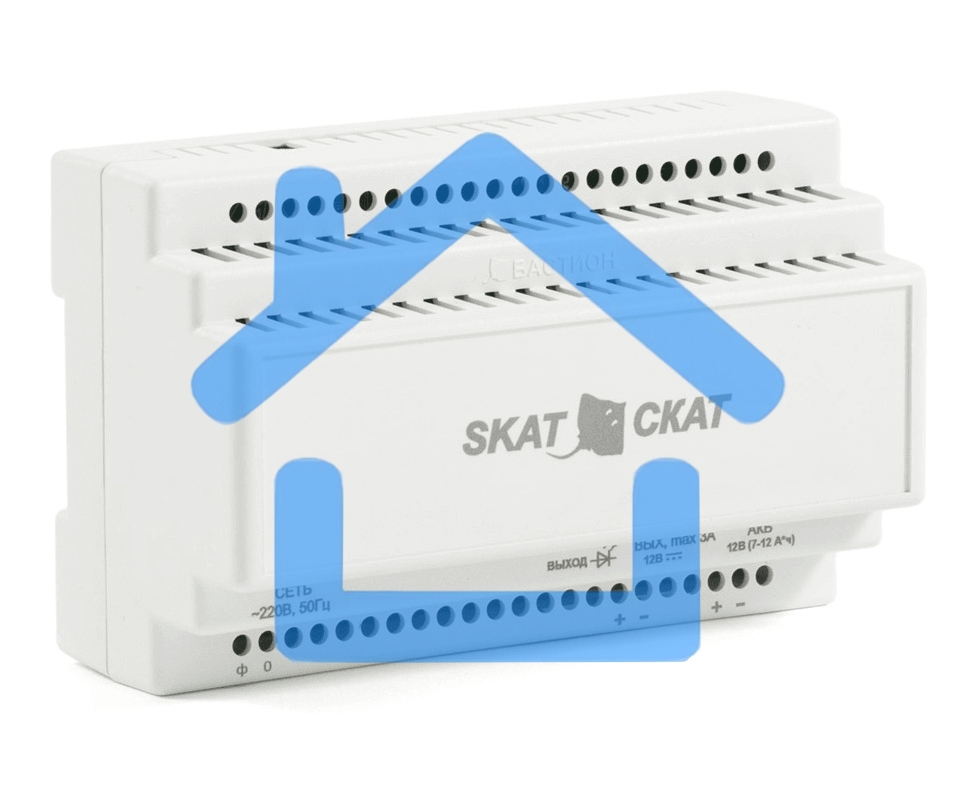 Источник вторичного электропитания резервированный SKAT-12-3.0-DIN Бастион 580