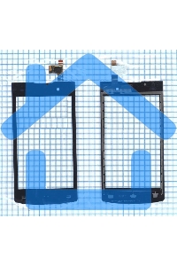 Сенсорное стекло (тачскрин) для Philips S301, черное