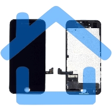 Дисплей для iPhone 7 в сборе с тачскрином (Incell XM) черный в сборе с рамкой