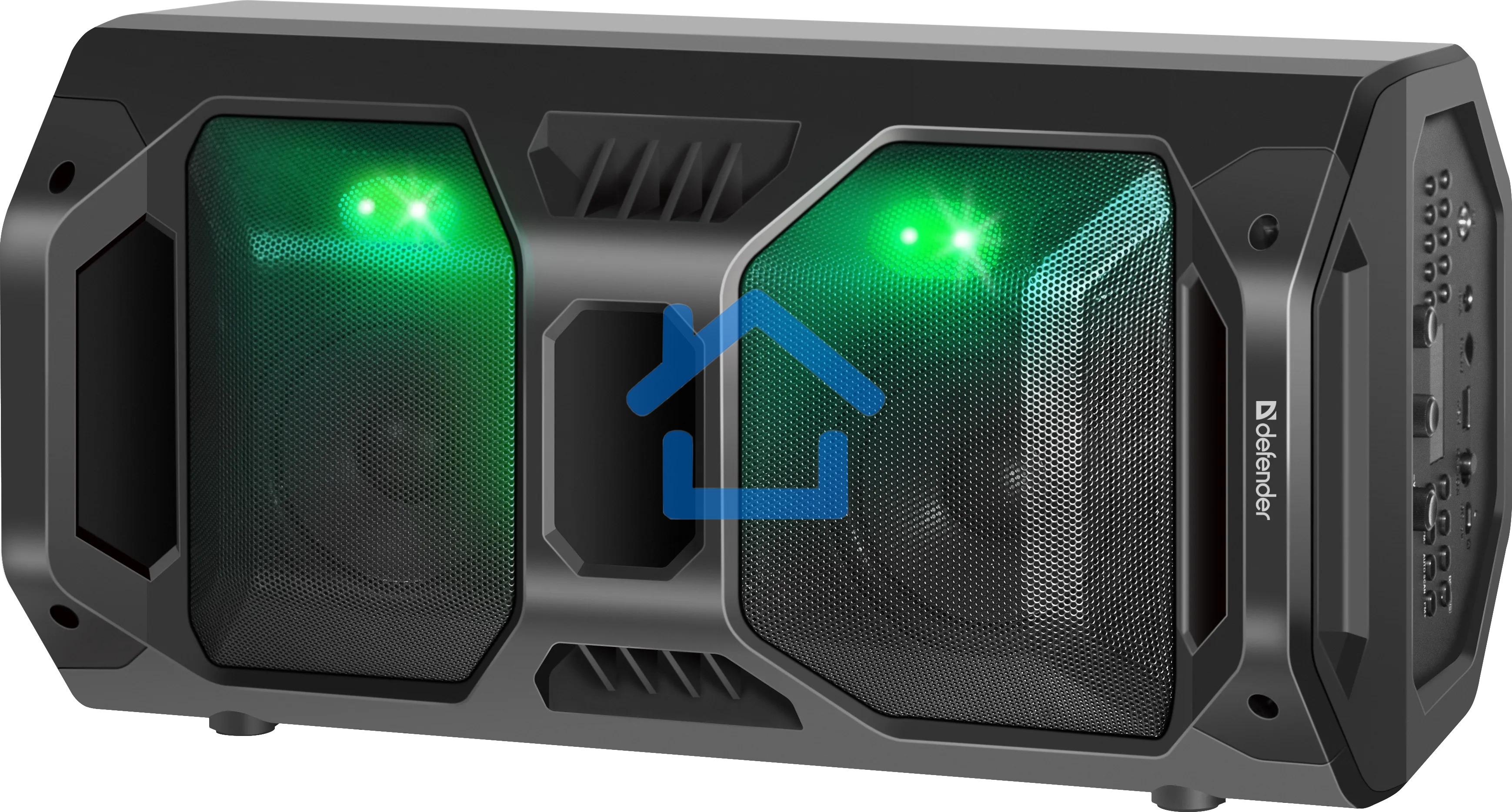 Портативная акустика Defender Rage 50 Вт Light/BT/FM/USB/LED/TWS черный