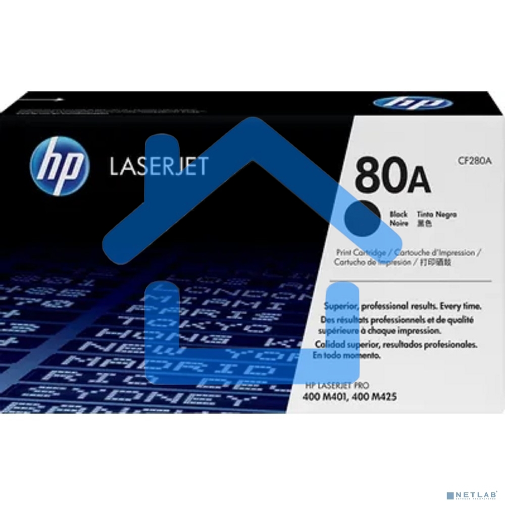 Картридж лазерный HP 80A (CF280A) черный для LaserJet Pro 400 M401/M425 2700 стр.