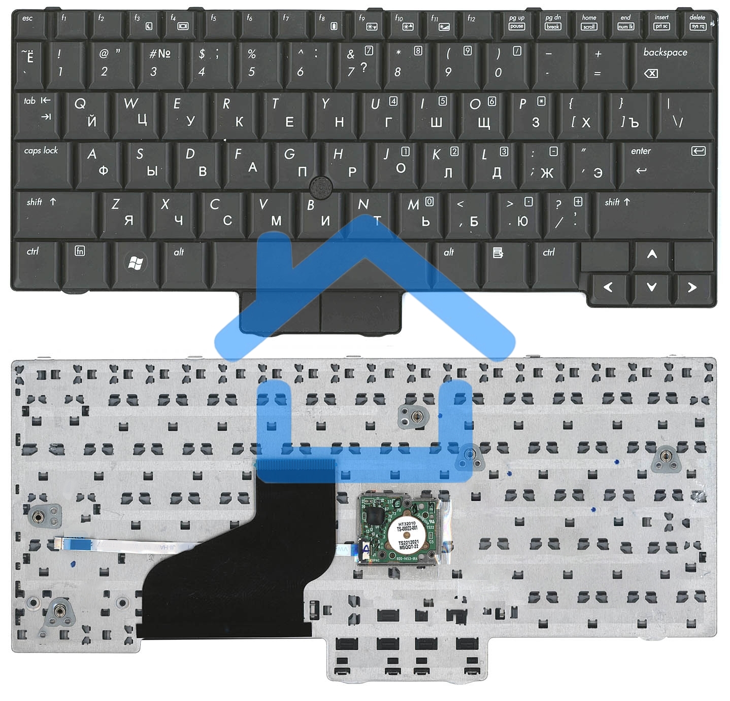 Клавиатура для ноутбука HP EliteBook 2530P черная