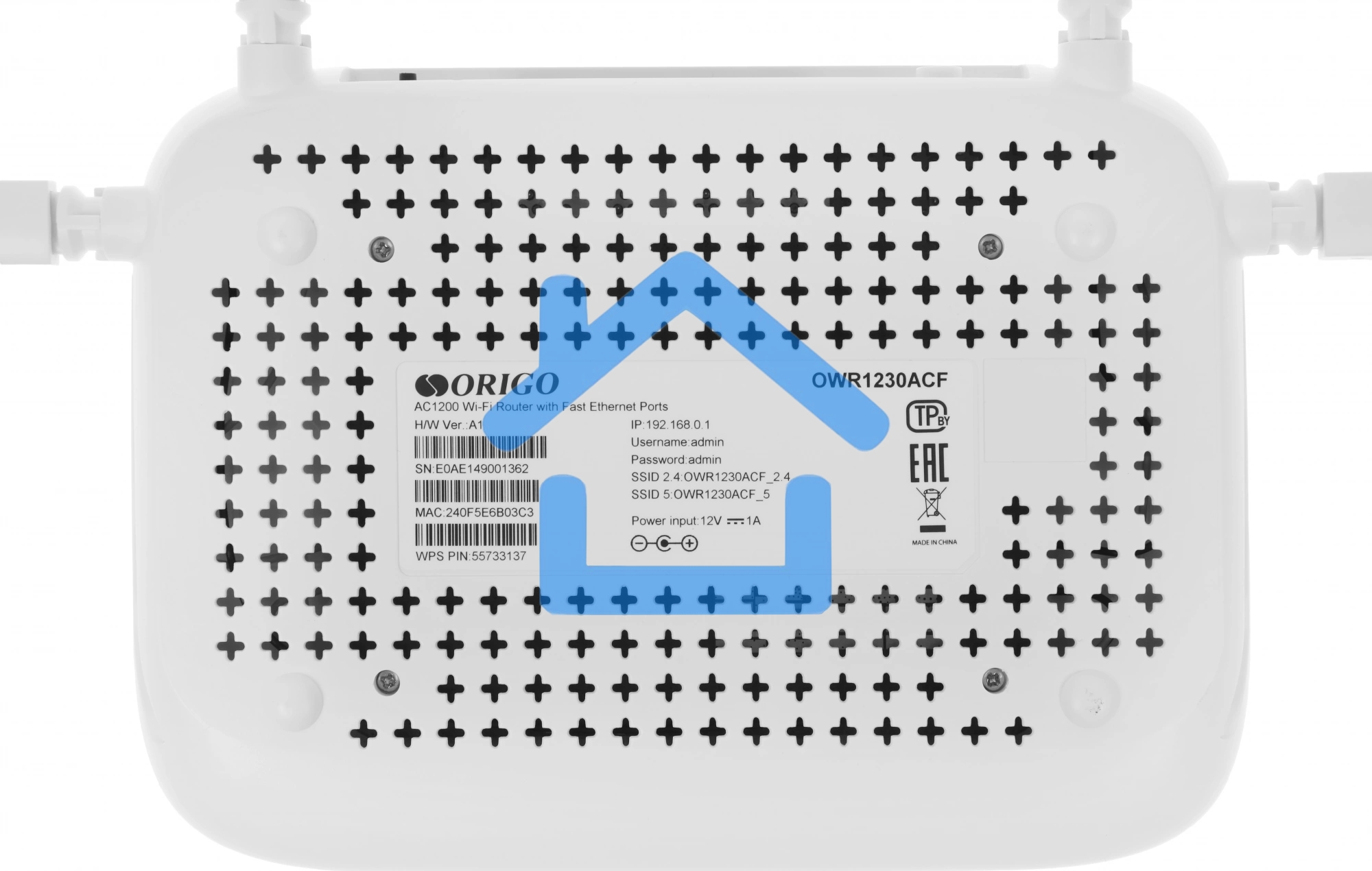 Беспроводной двухдиапазонный маршрутизатор AC1200, 1x100Base-TX WAN, 3x100Base-TX LAN, 4 внешние антенны 5 dBi