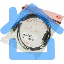 Кабель аудио-видео High Speed ver.1.4 Flat HDMI (m)/HDMI (m) 1м. позолоченные контакты черный