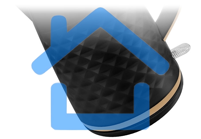 Чайник электрический Centek CT-0025 черный металл 1.8л, 1800W, двойные стенки, кнопка вкл. на ручке