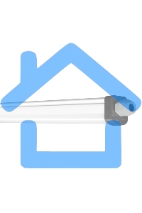 Светильник LED DAMP PROOF SLIM ДСП 57Вт 6500К 6000Лм IP65 1.5м ECO CLASS сер. LEDVANCE OSRAM 4058075169166