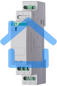 Реле промежуточное PK-2P (монтаж на DIN-рейке 35мм 220В 50Гц 2х8А 2 перекл.) F&F EA06.001.009