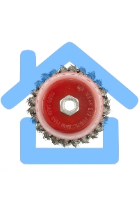 Щетка Matrix для УШМ, 100 мм, М14, Чашка, крученая проволока 0,35 мм