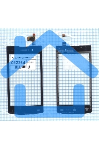 Сенсорное стекло (тачскрин) для Philips S301, черное